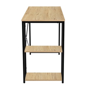 Modern Steel Frame <strong>Computer</strong> <strong>Desk</strong> with Bookshelf Minimalist Home Office <strong>Desk</strong> - Product Image 5