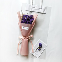 Sac fourre-tout de célébrités sur Internet Bouquet de fleurs sèches Gypsophile éternelle Fleurs Eal pour la Saint-Valentin Cadeaux d'enseignant et d'anniversaire
