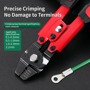 Pinza de crimpado industrial Lwei de 10 pulgadas para cables de 0.1-2.2mm con entrada frontal de acero - Product Image 2