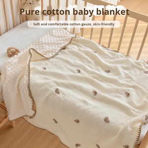 Coperte per Neonati con Stampa a Doppio Strato e Retro Punteggiato, Morbide Coperte per Bambini - Product Image 2