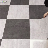 Tapis de sol en carrelage de marbre, autocollant en PVC, revêtement de sol imperméable, adhésif puissant, autocollant à peler et à coller