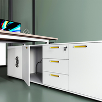 Bureau de direction en bois MFC de qualité supérieure au design moderne Lysun pour PDG et directeur