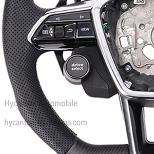 Volant en cuir perforé et fibre de carbone à <span class=keywords><strong>prix</strong></span> de gros abordable pour <span class=keywords><strong>Audi</strong></span> A4, A4L, A5, A8, Q5, Q7, Q8, <span class=keywords><strong>TT</strong></span>, R8 - Product Image 4