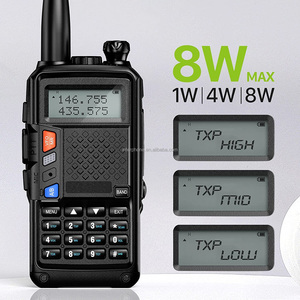 Radio bidirectionnelle professionnelle longue portée 50 km, talkie-walkie pour radio <span class=keywords><strong>CB</strong></span> double bande UV-10R, 6W, batterie 2500-3000mAh, VHF/UHF, USB - Product Image 1