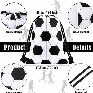 Branded Fashion Foldable Portable Durable Unisex Football Training Sneaker <b>Bag</b> Drawstring Backpack - Product Image 2
