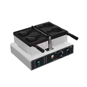 Gâteau de poisson électrique multifonction en acier inoxydable 220v alimenté pour usage domestique restaurants hôtels magasins d'alimentation Taiyaki Maker