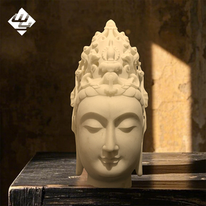 Escultura de Cabeza de Buda Guanyin Tallada a Mano en Mármol Natural, Artesanía Tradicional para Clubes de Alta Gama - Product Image 1