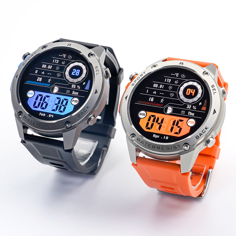 2026 DM56 Fitness Tracker Smart Watch 1.43Inch AMOLED 50M Waterproof Compass GPS Sport Relojes Smartwatch for Men