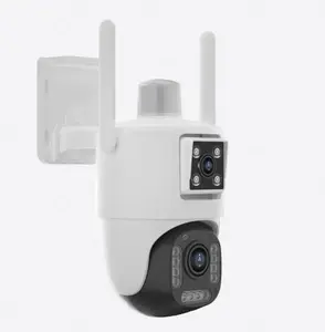 4k视频双镜头无线wifi灯泡监控摄像头安全系统4g家庭花园庭院闭路电视摄像头