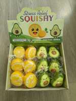 Jouet Squishy Fruité Adorable : Avocat, Citron – Jouet Anti-Stress à Rebond Lent, Doux et Moelleux, Idéal pour Cadeau, Décoration ou Faveur de Fête