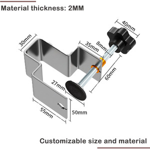 Tùy Biến Đồ Nội Thất Tủ Bàn Gắn Kết Sửa Chữa Clip Jig Phụ Kiện C Kẹp Thép Ngăn Kéo Phía Trước Cài Đặt Kẹp - Product Image 6