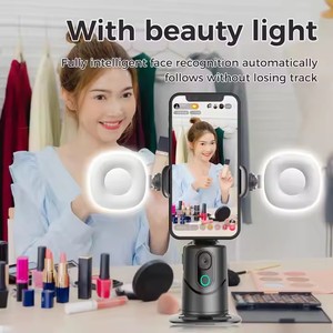 Estabilizador de cardán portátil con Control de gestos AI Trípode de seguimiento facial <span class=keywords><strong>Gimble</strong></span> de rotación 360 para teléfono Video Live Vlog Shooting - Product Image 4