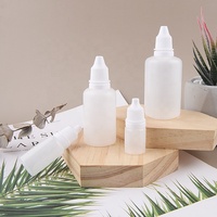Flacons compte-gouttes 5 ml 10 ml 30 ml 50 ml Flacon en HDPE Plastique naturel Flacons compte-gouttes pour les yeux
