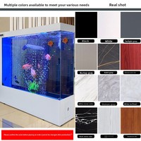 Paravent moderne pour aquarium, en verre ultra-transparent, auto-nettoyant, écologique, avec drainage à une touche, pour patio extérieur