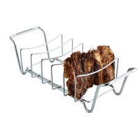 Support de cuisson en fer chromé pour barbecue extérieur, support à côtes et plateau pour cuisine extérieure, accessoires de barbecue, compatible OEM