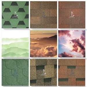 Panneaux d'asphalte imperméables de tuile de toit de bardeaux pour des projets résidentiels et industriels - Product Image 2