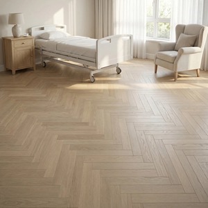 <span class=keywords><strong>Parquet</strong></span> en bois avec incrustations et accents métalliques, carreaux à motifs design pour intérieurs de luxe - Product Image 1