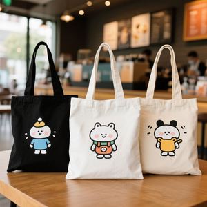 Custom Logo Printed Sublimation Eco-friendly Recyclable Reusable Letter Promotional Grocery Shopping Tote Bags <b>Plain</b> Polyester - Product Image 1
