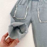 Pantalones Vaqueros Cortos para Bebés de Marca Privada, Suaves y Duraderos, con Bolsillos Deshilachados, Jeans para Niños Pequeños, Conjuntos Personalizados