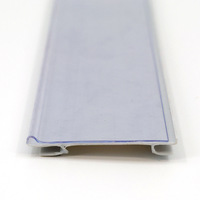 Porte-étiquettes en plastique transparent pour rayonnages métalliques standard, idéal pour la logistique d'entrepôt en gros
