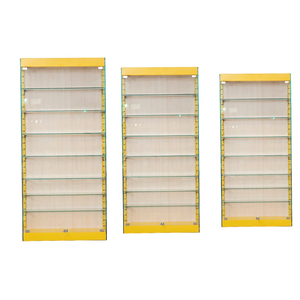 Vitrine à cigarettes en verre moderne personnalisée en usine, métal de haute qualité, grande capacité, modèle de marque personnalisé pour magasin - Product Image 1