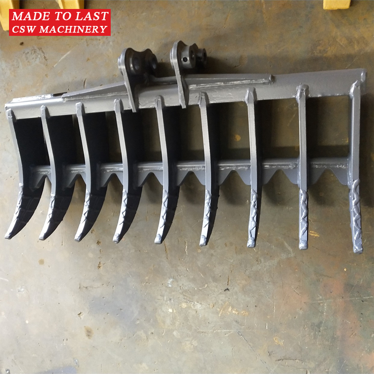 Mini excavator stick rake is suitable for Yanmar vio25 root rake is