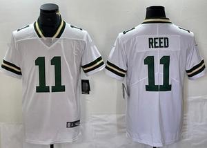 2526 Jersey Sepak Bola Amerika Green Bay Packers # 0 Emas # 11 Reed # 8 Kemeja Pria Lengan Pendek Jahitan Jacobs Grosir Cina - Product Image 4