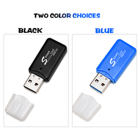Fabricants Vente en gros Appareil photo numérique TF/SD 2 en 1 double port Lecteur de carte mémoire SD OTG USB 3.0 Mini lecteur de carte mémoire