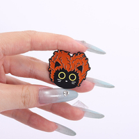 Punk bruja gato negro broche esmalte pines comedia fantasía película periféricos broches ropa solapa insignia joyería divertida regalo amigos