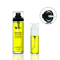 Nouvelle Bouteille Vaporisateur Capillaire à Brume Fine 30ml 100ml en PET avec Pompe Cosmétique, Surface Plastique Mate, Finition Mate