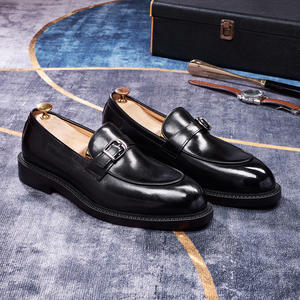 Chaussures habillées pour hommes en cuir véritable, style nouveau, tendance, faites à la main, avec talons bas, confortables et décontractées, chaussures sur mesure - Product Image 4