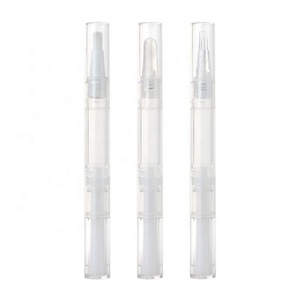 Bolígrafo de aceite para cutículas de 2 ml de color personalizado al por mayor, brillo labial cosmético en formato de bolígrafo giratorio con cepillo - Product Image 3