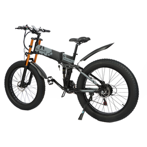 Bicicleta Eléctrica Plegable de 26 Pulgadas con Llantas Gruesas, Motor sin Escobillas de 48V 500W, Batería Oculta, Largo Alcance, Bicicleta Eléctrica de Montaña para Adultos - Product Image 2