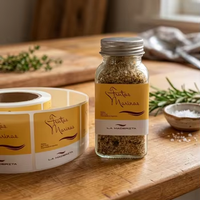 Étiquette autocollante personnalisée pour bouteille ou pot alimentaire, imperméable, impression de logo privé, pour confiture, miel, sauce, emballage de snacks