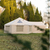 Nouvelle tente familiale gonflable hexagonale verte, grande tente pneumatique pour le camping en plein air