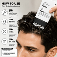 Sérum Capillaire Croissance Cheveux Marque Blanche – Anti-Chute, Rafraîchissant, Anti-Pelliculaire, à l'Exosome, avec Brosse Applicatrice pour Homme