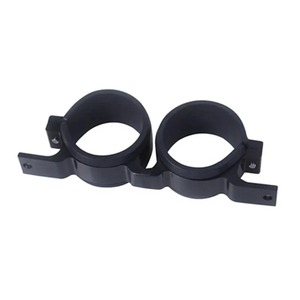 Fuel Pump Mounting <b>Bracket</b> 60mm Aluminum Double Hole For Racing Car Upgrade - Product Image 1