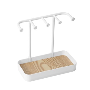 High Quality Sustainable Plastic Wood Necklace Hanger Multi-Jewelry Display Rack for <b>Tabletop</b> Household <b>Storage</b> Use As Shelf - Product Image 2