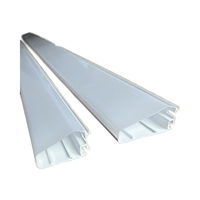Tube en acrylique PC opale blanc de marque LS, diffuseur en plastique extrudé pour éclairage LED/fluorescent, service de découpe personnalisé CN/GUA