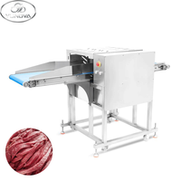 Trancheuse haute performance en acier inoxydable 304, moteur personnalisé, épaisseur réglable, 1300 kg/h, pour viande de bœuf et de porc, destinée aux grandes usines de transformation de la viande
