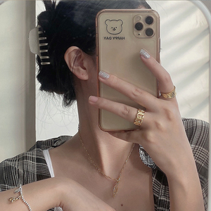 Anillos abiertos ajustables de cadena gruesa para mujer, de Plata de Ley 925, chapado en oro de 18k, 2022 - Product Image 6