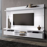 Support TV en cristal moderne à 3 tiroirs avec miroir Console TV Meuble TV pour salon Mobilier d'hôtel