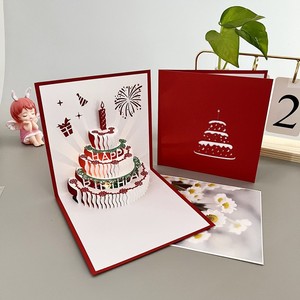 Carta di <span class=keywords><strong>compleanno</strong></span> colorata per torta di <span class=keywords><strong>compleanno</strong></span> 3d che intaglia la carta pieghevole benedizione divertenti biglietti di <span class=keywords><strong>compleanno</strong></span> regali creativi - Product Image 4