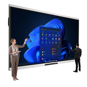 Hiseeview OPS Android Windows จอแสดงผลดิจิตอลอัจฉริยะแบบ LED ขนาด 75 นิ้ว ความละเอียด 4K ไวท์บอร์ดแบบอินเทอร์แอคทีฟ หน้าจอสัมผัสแบบแบน สำหรับการศึกษา OEM - Product Image 1