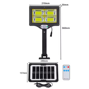 Lámpara Solar LED para Calle, Personalizada, Estándar Europeo, 100w, Variedad de Opciones de Bombillas, Control Remoto, Ahorro de Energía, Impermeable IP67 - Product Image 3