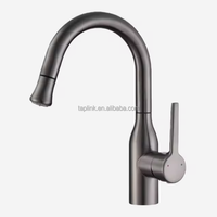 Robinet de salle de bain mural moderne en SUS304, finition chromée, monotrou, rotatif, mitigeur chaud/froid de haute qualité