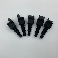 Glande de raccordement optique étanche 5,0 mm avec protection anti-tension, connecteur FTTH extérieur court, IP68, silicone flexible, 5G