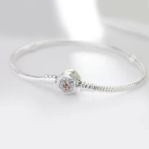 <span class=keywords><strong>Nueva</strong></span> <span class=keywords><strong>Pulsera</strong></span> de Plata 925 de 2025, Apta para Dijes Originales, Ideal para Joyería DIY para Mujer - Product Image 4