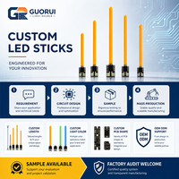 Accessoires de lampe DIY à filament LED GUORUI DC 3V, pièces de lampe à effet de mouvement dynamique, rouge, bleu, vert, jaune, blanc chaud