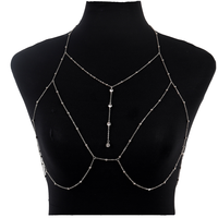 Chaîne de corps en cristal plaqué or 18 carats de luxe, tendance de la mode pour les mariages, les fêtes, alliage, vente chaude, fiançailles